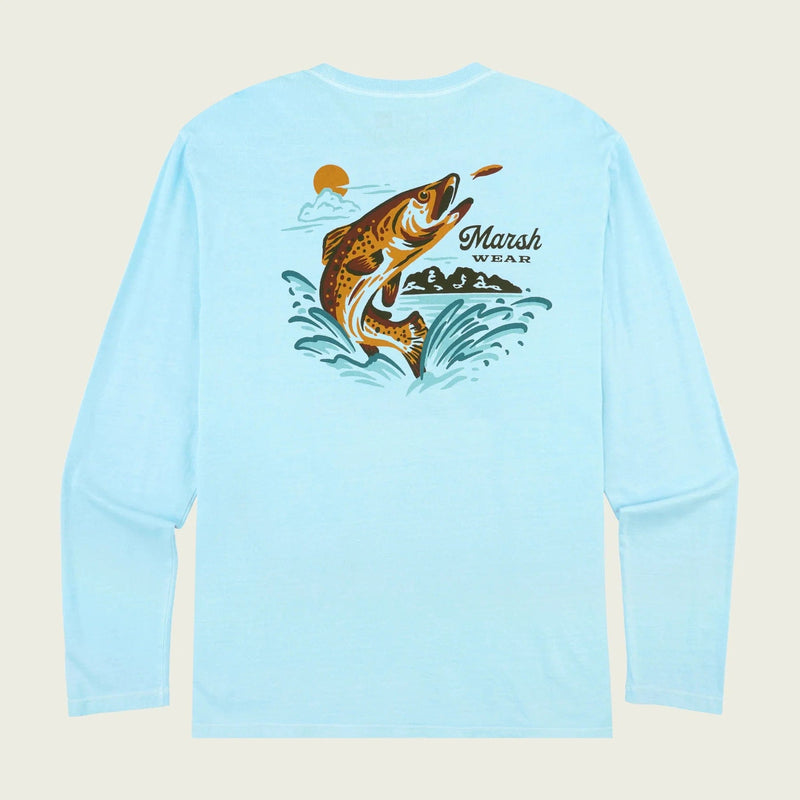 Load image into Gallery viewer, Light Blue / SM Marsh Wear After Hours Longsleeve T-Shirt - Men&#39;s Marsh Wear
