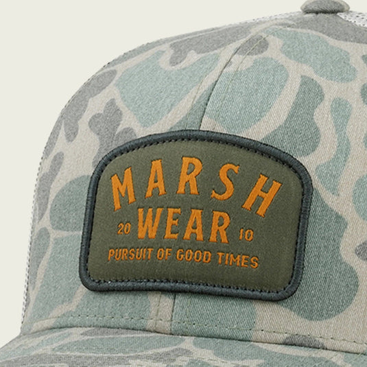 Green Mallard Camo Marsh Wear Alton Camo Trucker Hat Marsh Wear