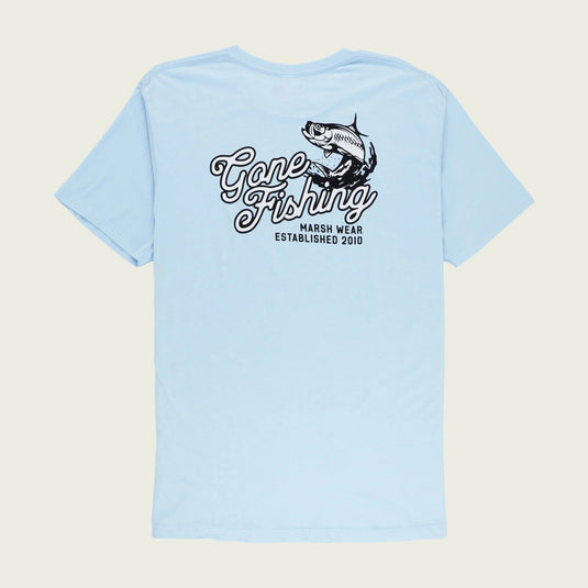 Bluesteel Heather / SM Marsh Wear Gone Fishing T-shirt - Men's Marsh Wear