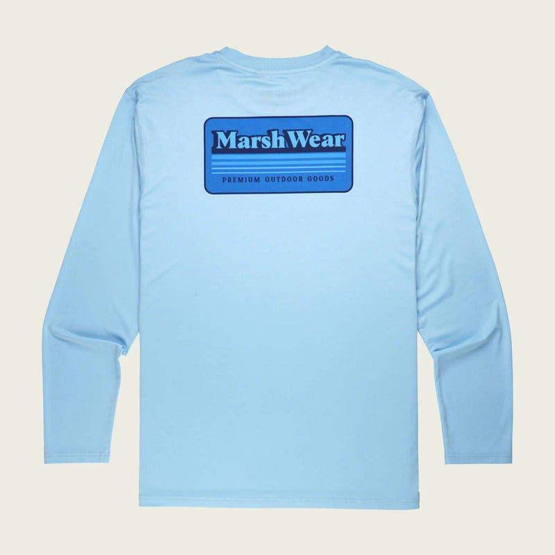 Load image into Gallery viewer, Light Blue / SM Marsh Wear Gradient Tech Crew - Men&#39;s Marsh Wear
