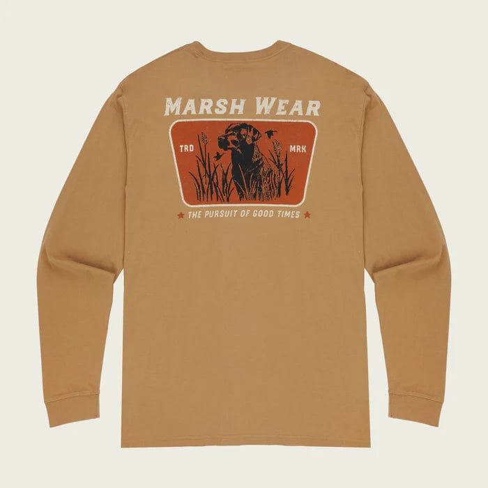 Load image into Gallery viewer, Tobacco / MED Marsh Wear Lookout Longsleeve Pocket T-Shirt - Men&#39;s Marsh Wear Lookout Longsleeve Pocket T-Shirt - Men&#39;s Marsh Wear
