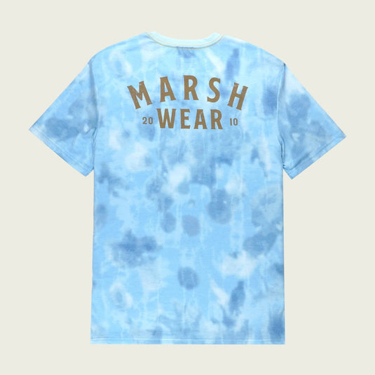 Light Blue Salt Camo / SM Marsh Wear Stackhouse Performance Shortsleeve Tee - Men's Marsh Wear