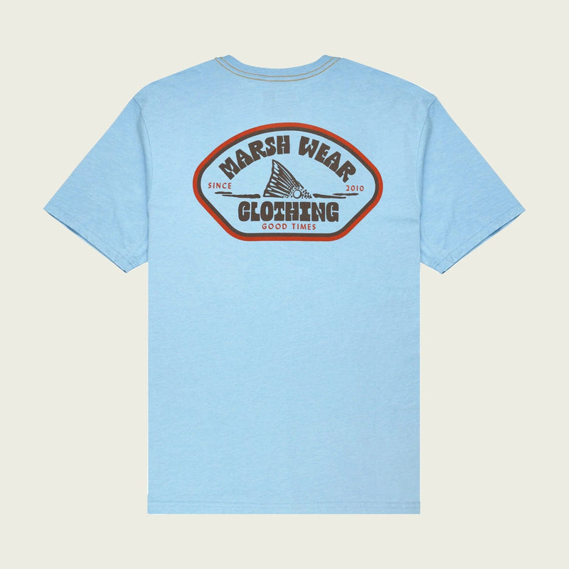 Load image into Gallery viewer, Bluesteel Heather / SM Marsh Wear Tailer T-Shirt - Men&#39;s Marsh Wear
