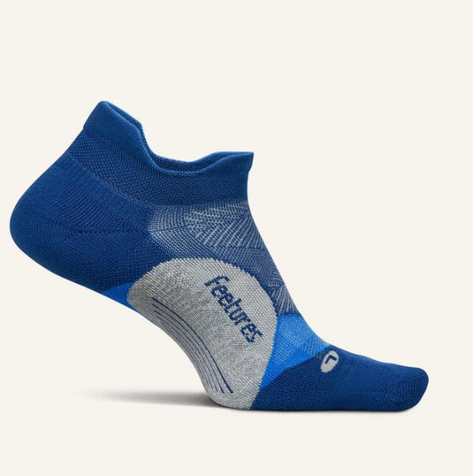 Navy / Mist / MED Men's Feetures Elite Light Cushion No Show Tab in Navy Mist Men's Feetures Elite Light Cushion No Show Tab in Navy Mist feetures
