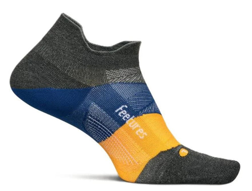 Iron Seal / MED Men's Feetures Elite Ultra Lt No Show Tab in Iron Seal Men's Feetures Elite Ultra Lt No Show Tab in Iron Seal Feetures