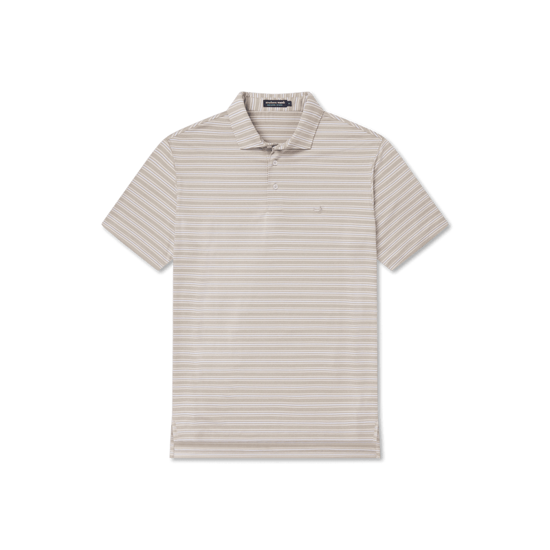 Load image into Gallery viewer, Burnt Taupe &amp; Tan Maybourne / SM Men&#39;s Southern Marsh Maybourne Fl Stripe Polo Men&#39;s Southern Marsh Maybourne Fl Stripe Polo Southern Marsh
