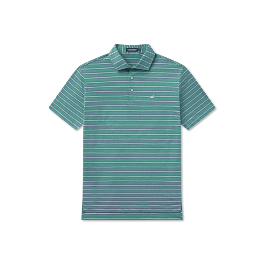 Teal & Mountain Purple / SM Men's Southern Marsh Maybourne Fl Stripe Polo Men's Southern Marsh Maybourne Fl Stripe Polo Southern Marsh