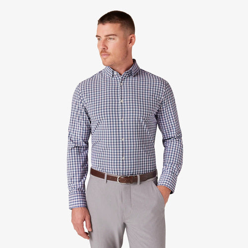 Coastal Fjord Todos Plaid / MED Mizzen + Main Leeward Longsleeve Dress Shirt - Men's Mizzen + Main