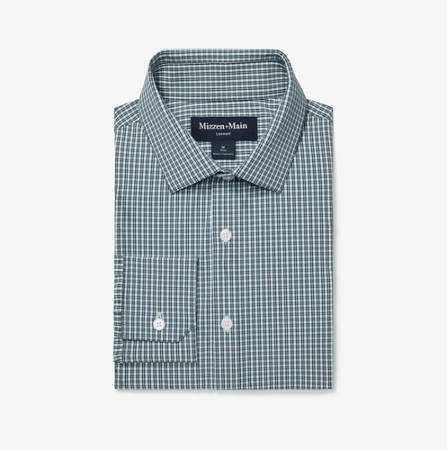 Fir Winston Check / MED Mizzen + Main Leeward Longsleeve Dress Shirt - Men's Mizzen + Main Leeward Longsleeve Dress Shirt - Men's Mizzen + Main