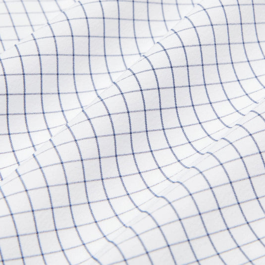 Mizzen + Main LSU Leeward Longsleeve Dress Shirt in White Navy Mini Grid Mizzen + Main LSU Leeward Longsleeve Dress Shirt in White Navy Mini Grid Mizzen + Main