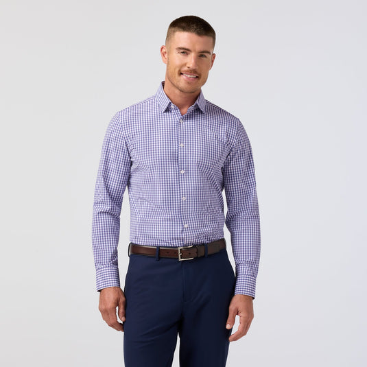 Mizzen + Main Men's Leeward Dress Shirt in Purple Dusk Alex Plaid Mizzen + Main Men's Leeward Dress Shirt in Purple Dusk Alex Plaid Mizzen + Main