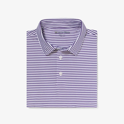 Purple Stripe / SM Mizzen + Main Versa Shortsleeve Polo - Men's Mizzen + Main