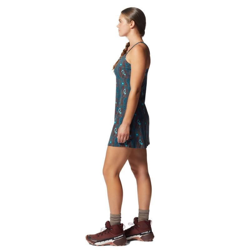 Load image into Gallery viewer, Clay Earth Geos Print / MED Mountain Hardwear Dynama Dress - Women&#39;s MOUNTAIN HARDWEAR
