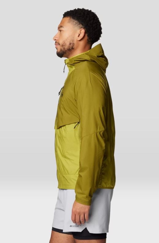 Load image into Gallery viewer, Mountain Hardwear Men&#39;s Kor Airshell Hybrid in Vetiver / Moon Moss Mountain Hardwear Men&#39;s Kor Airshell Hybrid in Vetiver / Moon Moss Mountain Hardwear
