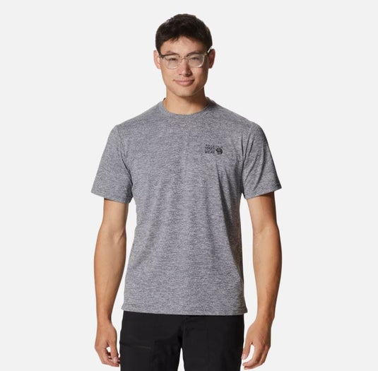 Poli Grey Heather / MED Mountain Hardwear Men's Sunblocker Shortsleeve T-Shirt Mountain Hardwear Men's Sunblocker Shortsleeve T-Shirt Mountain Hardwear