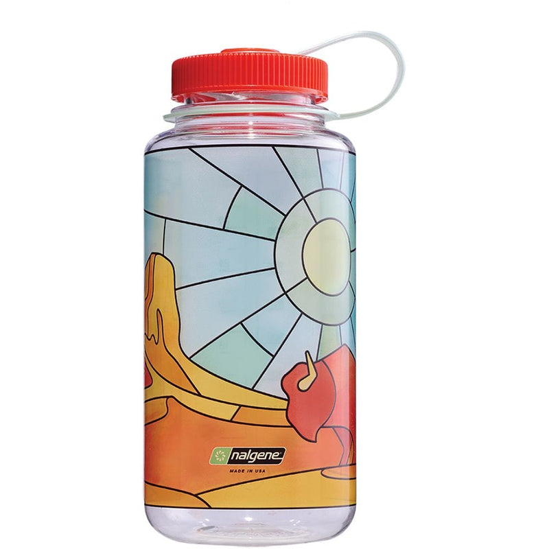 Load image into Gallery viewer, Stained Glass Desert Nalgene Wide Mouth 32oz Sustain Bottle Stained Glass Desert Nalgene Wide Mouth 32oz Sustain Bottle Stained Glass Desert Liberty Mountain Sports
