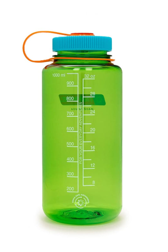 Pear Nalgene Wide Mouth 32ozz Sustain in Pear Nalgene Wide Mouth 32ozz Sustain in Pear Liberty Mountain Sports