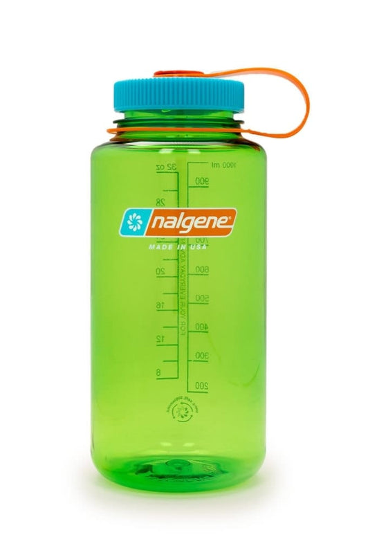 Pear Nalgene Wide Mouth 32ozz Sustain in Pear Nalgene Wide Mouth 32ozz Sustain in Pear Liberty Mountain Sports