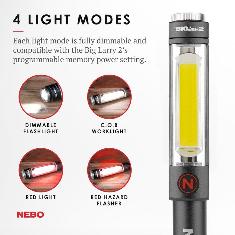 Load image into Gallery viewer, Nebo Big Larry 2 Flashlight in Storm Gray Alliance Sports Group
