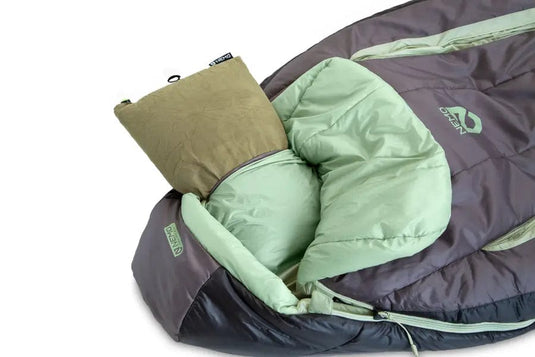 Plum Gray/Celadon Green / REG Nemo Forte Endless Promise Sleeping Bag 35°F - Women's Nemo