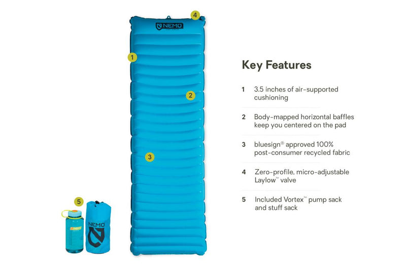 Load image into Gallery viewer, Regular Nemo Quasar 3D Non-Insulated Regular in Blue Nemo Quasar 3D Non-Insulated Regular in Blue Nemo
