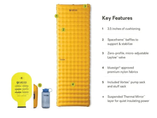 Long | Wide Nemo Tensor Trail Ultralight Insulated Sleeping Pad Nemo