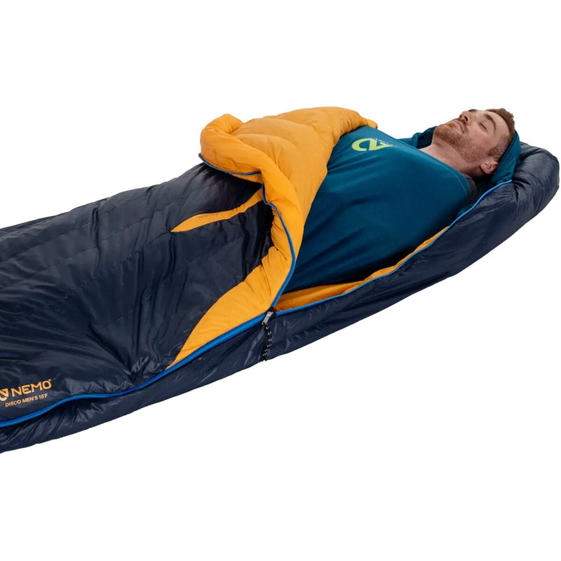 Load image into Gallery viewer, Abyss Nemo Tracer Sleeping Bag Liner in Abyss Nemo Tracer Sleeping Bag Liner in Abyss Nemo

