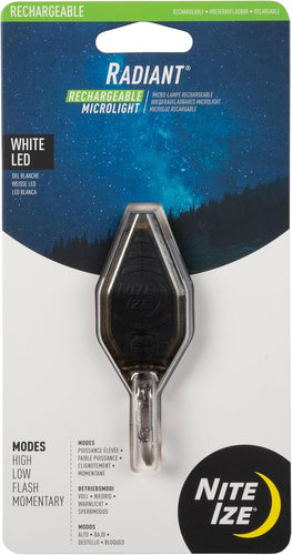 Black & White Nite Ize Radiant Microlight LED Nite Ize Radiant Microlight LED Nite Ize