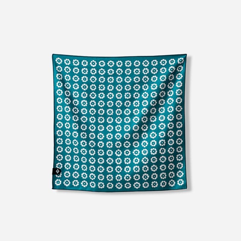 Load image into Gallery viewer, Nomadix Bandana Fresh Flowers Teal Nomadix Bandana Fresh Flowers Teal Nomadix
