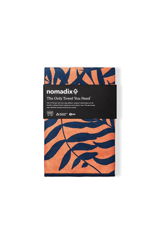 Leaf Me Alone Orange Nomadix Mini Towel: Leaf Me Alone Orange nomadix