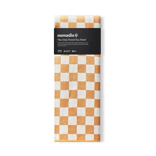 Check Apricot Nomadix Original Towel: Check Apricot Nomadix