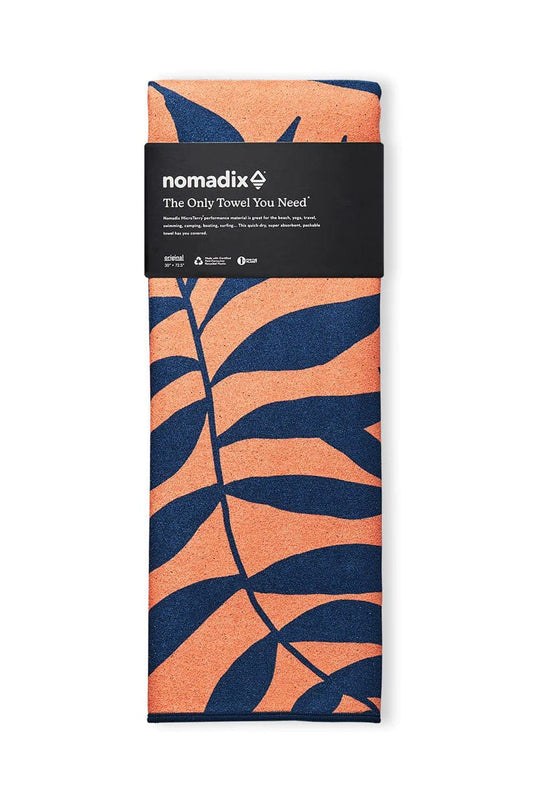 Leaf Me Alone Orange Nomadix Original Towel: Leaf Me Alone Orange nomadix