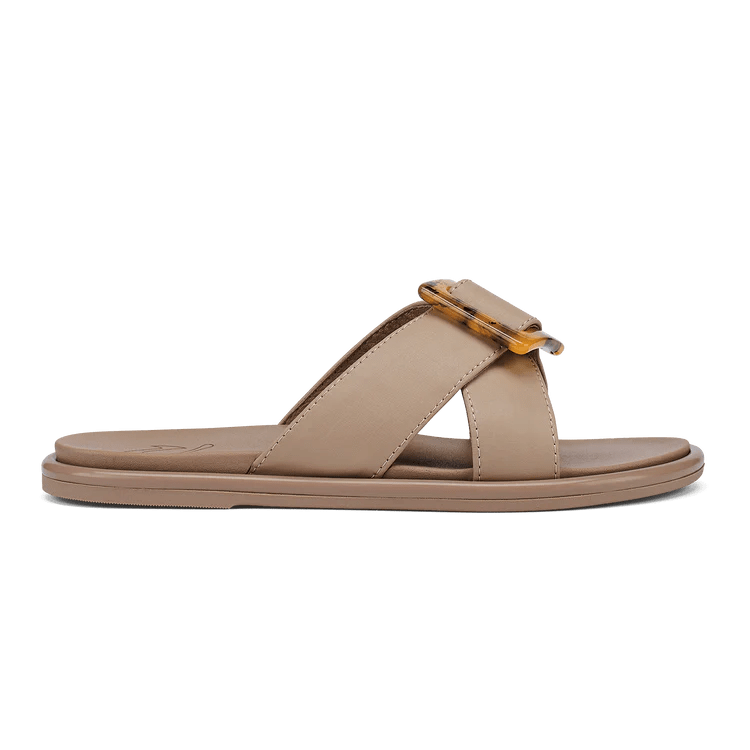 Load image into Gallery viewer, Taupe / 7 Olukai La&#39;i Slide - Women&#39;s Olukai
