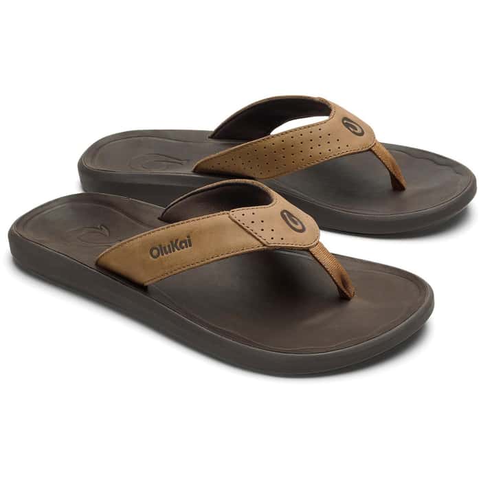 Load image into Gallery viewer, OluKai Men's Pili in Tan / Dark Java OluKai Men's Pili in Tan / Dark Java OluKai
