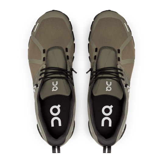 On Cloud 5 Waterproof Shoes in Olive | Black - Men's On Cloud 5 Waterproof Shoes in Olive | Black - Men's On