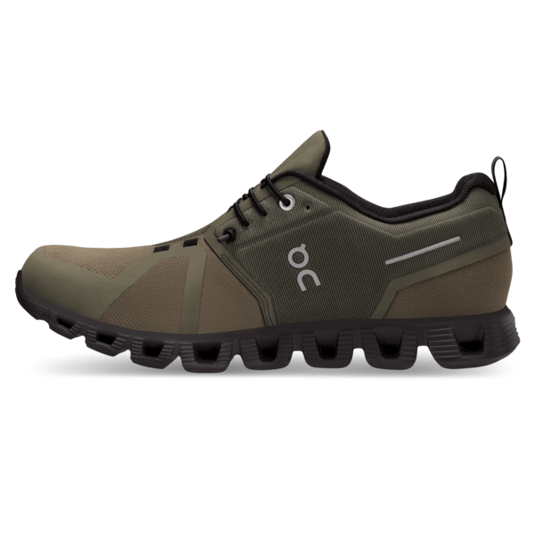 Load image into Gallery viewer, On Cloud 5 Waterproof Shoes in Olive | Black - Men&#39;s On Cloud 5 Waterproof Shoes in Olive | Black - Men&#39;s On
