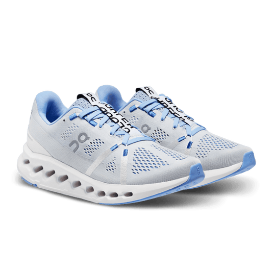 On Cloudsurfer in Heather | White - Women's On Running