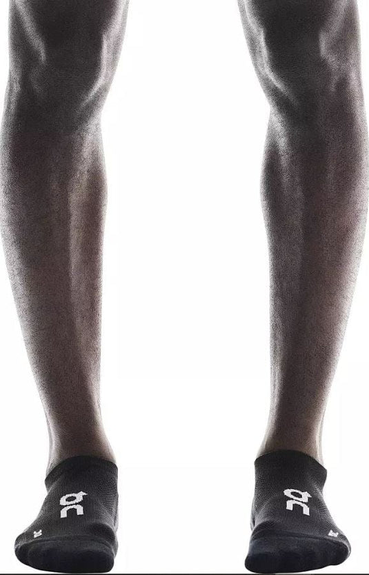 On Men's Core Run Sock Low 2P in Black On Men's Core Run Sock Low 2P in Black On