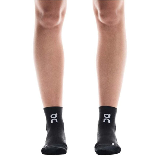 On Men's Core Run Sock Mid 2P in Black On Men's Core Run Sock Mid 2P in Black On