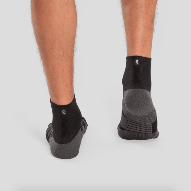 Load image into Gallery viewer, On Performance Mid Sock in Black | Shadow - Men&#39;s On Running
