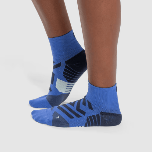 Cobalt | Denim / XS On Performance Mid Sock in Cobalt | Denim - Women's On
