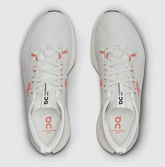 On Women's Cloudsurfer Max in Ivory / Salmon On Women's Cloudsurfer Max in Ivory / Salmon On