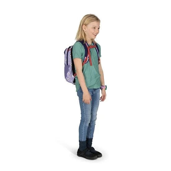 Load image into Gallery viewer, Daisy Print/Euphoria Purple Osprey Daylite Jr. Pack - Kids&#39; OSPREY
