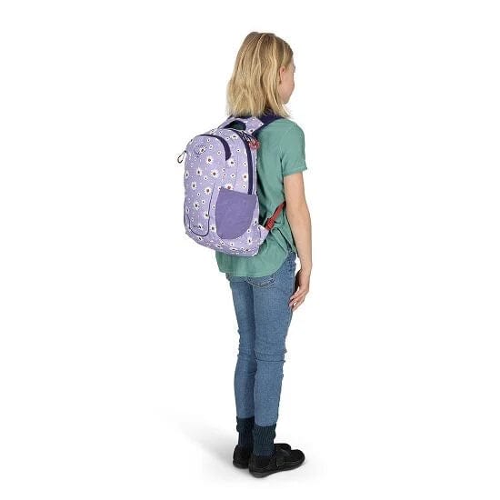 Load image into Gallery viewer, Daisy Print/Euphoria Purple Osprey Daylite Jr. Pack - Kids&#39; OSPREY
