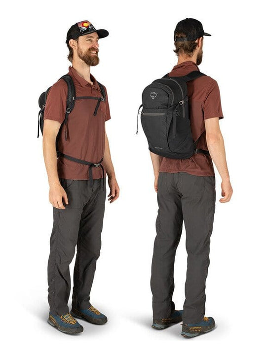 Black Osprey Daylite Plus Backpack in Black OSPREY
