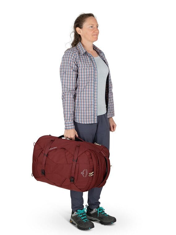 Load image into Gallery viewer, Zircon Red Osprey Fairview 40 Travel Pack OSPREY
