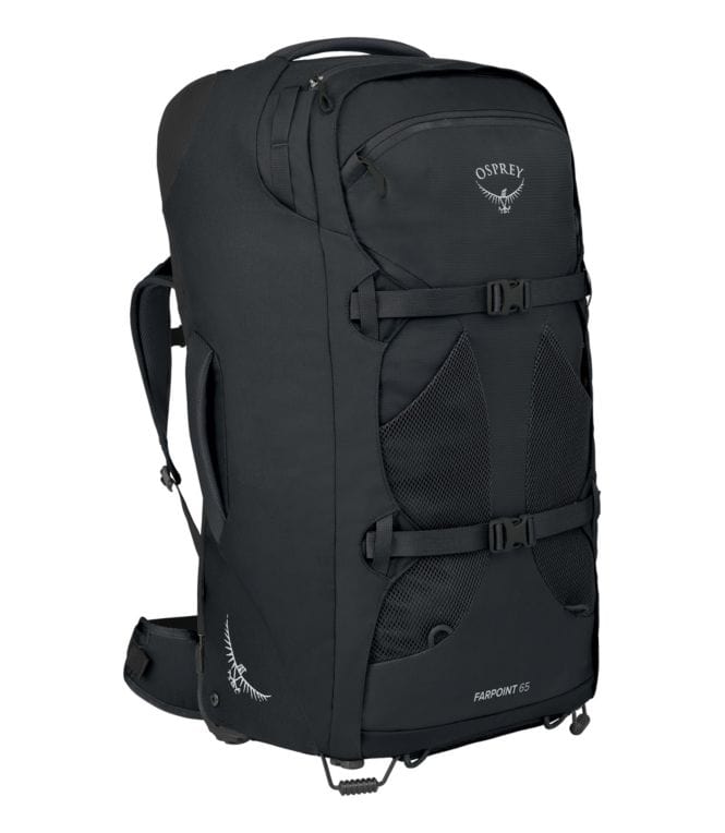 Load image into Gallery viewer, Black Osprey Women&#39;s Fairview Wheeled Travel Pack 65L Osprey Women&#39;s Fairview Wheeled Travel Pack 65L OSPREY
