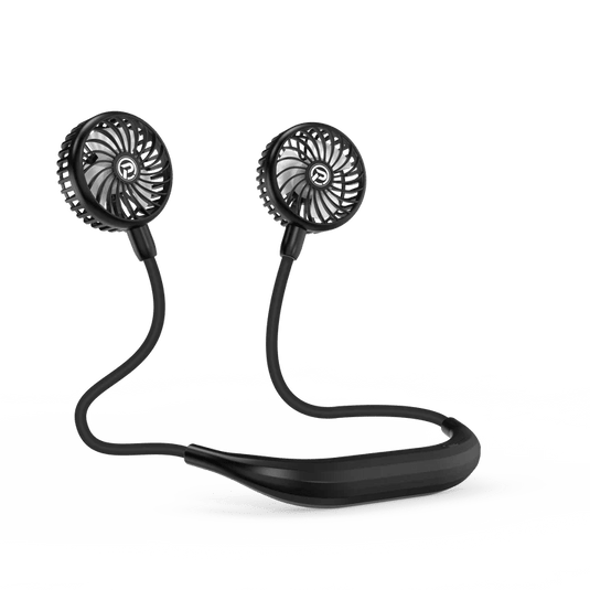 Black Panergy HF340 Rechargeable Portable Neck Fan Panergy