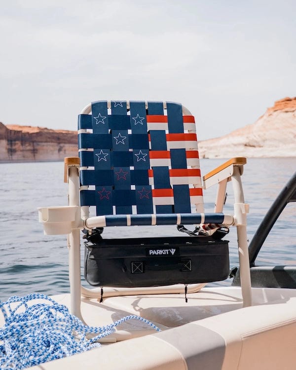 Load image into Gallery viewer, Old Glory Parkit Voyager Chair in Old Glory Parkit Voyager Chair in Old Glory Parkit
