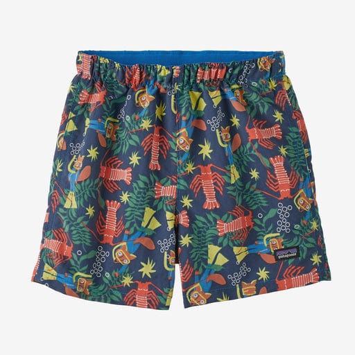 Load image into Gallery viewer, Drew and Lobby: Lagom Blue / 2 Patagonia Baby Baggies Shorts - Little Kids&#39; Patagonia Inc
